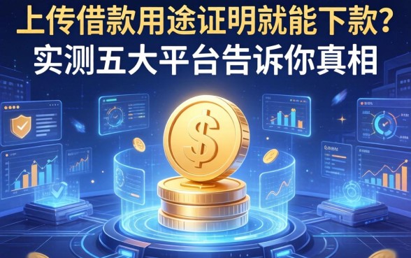 上传借款用途证明就能下款？实测五大平台告诉你真相