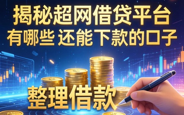 揭秘超网借贷平台有哪些可以借款,整理了几个还能下款的口子