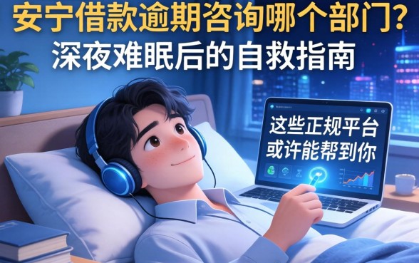 安顺借款逾期咨询哪个部门?深夜难眠后的自救指南,这些正规平台或许能帮到你