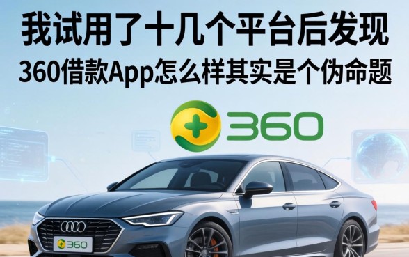 我试用了十几个平台后发现，360借款app怎么样其实是个伪命题