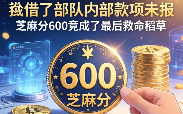 我借了部队内部款项未报，芝麻分600竟成了最后救命稻草