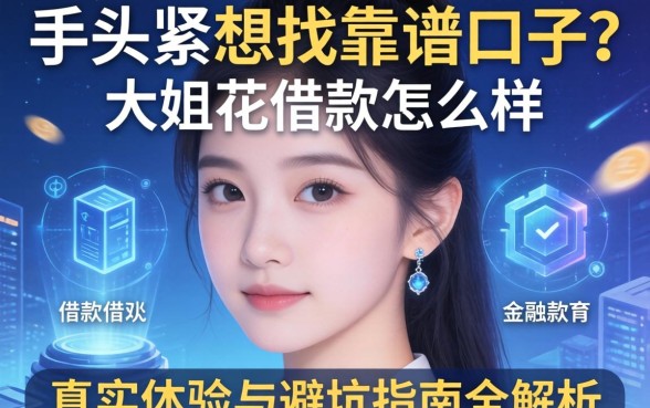 手头紧想找靠谱口子？大姐花借款怎么样？真实体验与避坑指南全解析