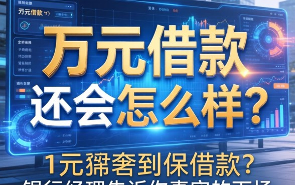 一万元借款不还会怎么样？银行经理告诉你真实的下场