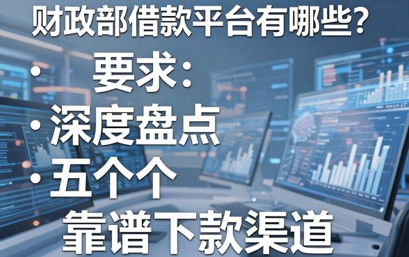 财政部借款平台有哪些？深度盘点五个靠谱下款渠道