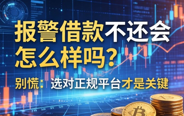 报警借款不还会怎么样吗?别慌,选对正规平台才是关键