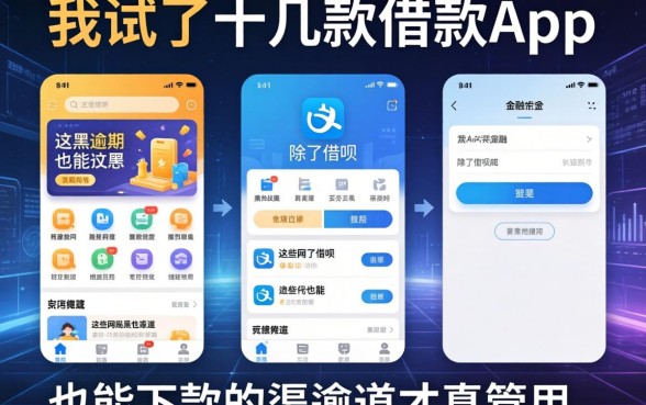 我试了十几款借款app，发现除了借呗，这些网黑逾期也能下款的渠道才真管用