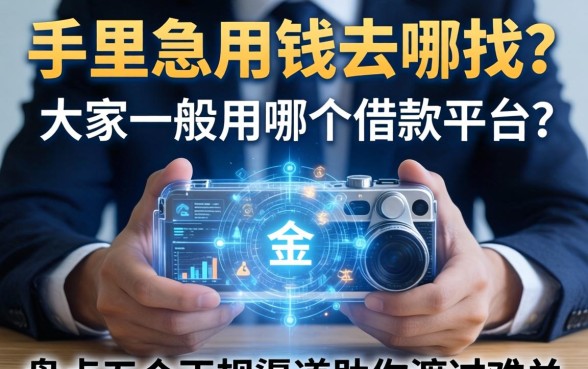 手里急用钱去哪找?大家一般用哪个借款平台?盘点五个正规渠道助你渡过难关