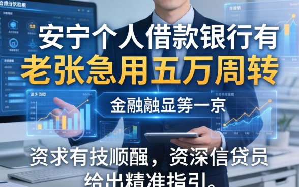 安顺个人借款银行有哪些？老张急用五万周转，资深信贷员给出精准指引