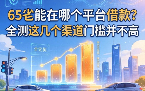 65岁能在哪个平台借款？实测这几个渠道门槛并不高