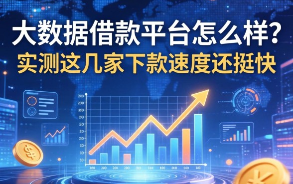 大数据借款平台怎么样？实测这几家下款速度还挺快