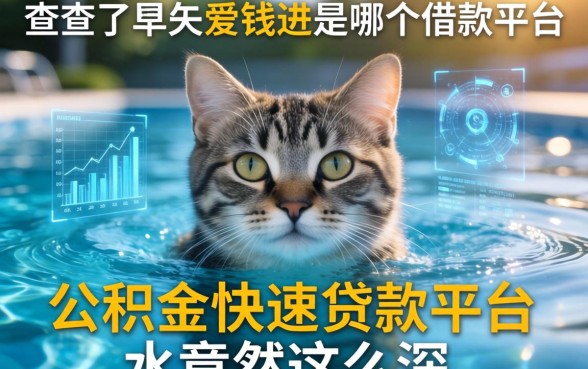 我查了半天爱钱进是哪个借款平台，发现公积金快速贷款平台的水竟然这么深