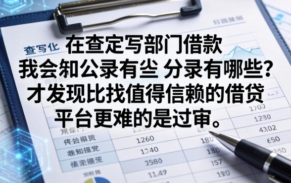 我查完部门借款的分录有哪些，才发现比找值得信赖的借贷平台更难的是过审
