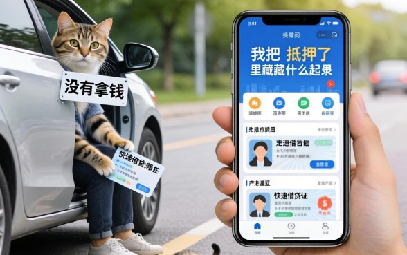 我把车抵押了却没拿钱，手机和身份证快速借钱软件里藏着什么猫腻
