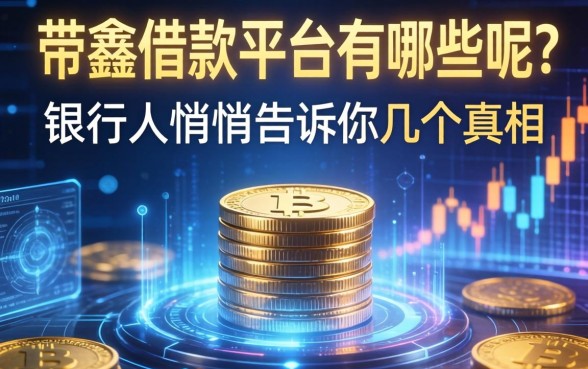 带鑫的借款平台有哪些呢？银行人悄悄告诉你几个真相