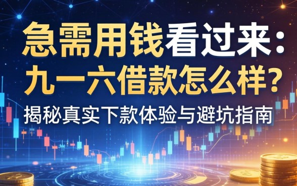 急需用钱看过来：一九一六借款怎么样？揭秘真实下款体验与避坑指南
