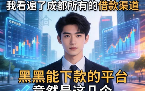 我翻遍了成都所有的借款渠道,发现黑户能下款的平台竟然是这几个
