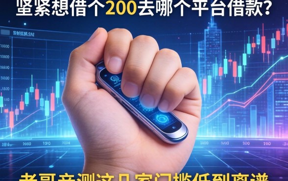 手里紧巴想借个200去哪个平台借款？老哥亲测这几家门槛低到离谱