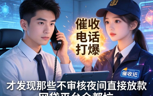 我亲眼看着催收员把电话打爆，才发现那些不审核夜间直接放款的网贷平台全是坑