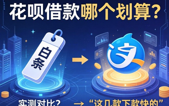 白条和花呗借款哪个划算?实测对比这几款下款快的