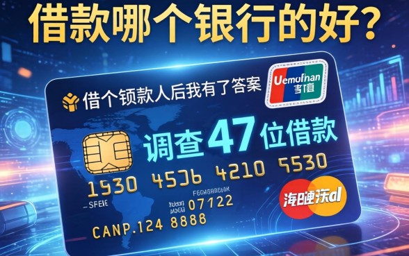 信用卡借款哪个银行的好？调查了47位借款人后我有了答案