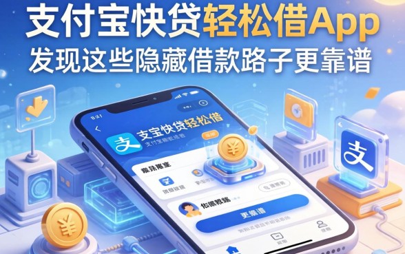 我翻遍了支付宝快贷轻松借app,发现这些隐藏借款路子更靠谱
