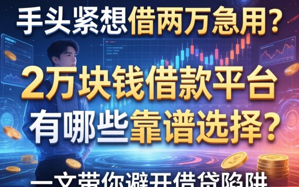 手头紧想借两万急用？2万块钱借款平台有哪些靠谱选择？一文带你避开借贷陷阱