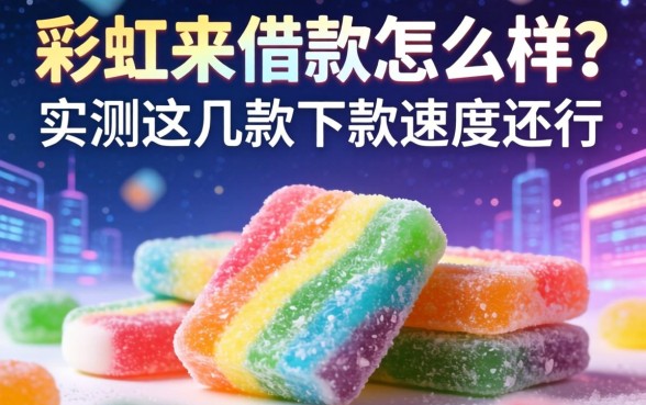 彩虹糖借款怎么样？实测这几款下款速度还行