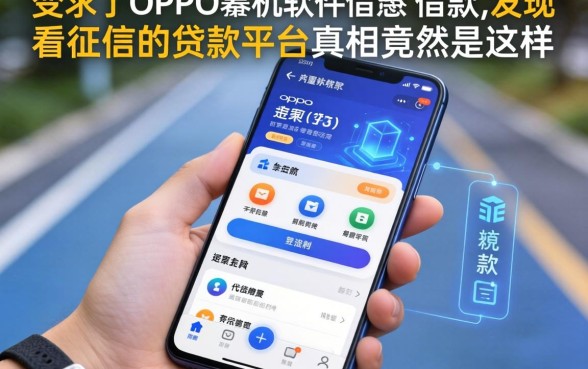 我试了OPPO手机软件的借款,发现不看征信的贷款平台真相竟然是这样