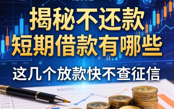 揭秘不还款的短期借款有哪些，这几个放款快不查征信