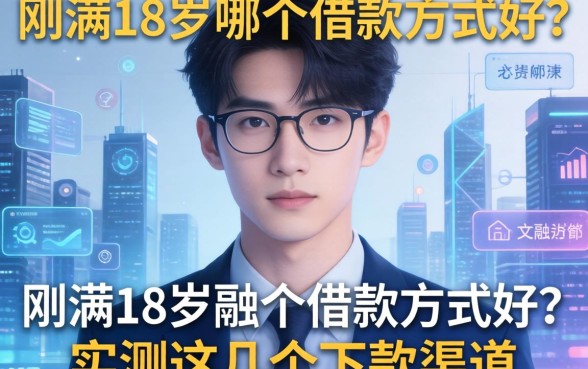 刚满18岁哪个借款方式好？实测这几个下款渠道