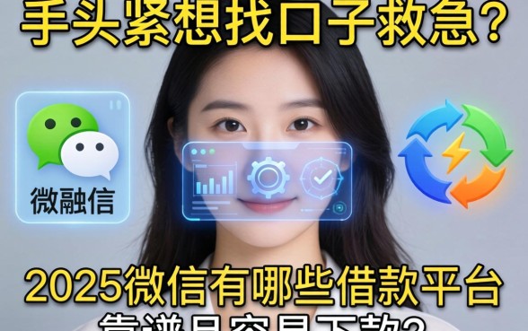 手头紧想找口子救急?2025微信有哪些借款平台靠谱且容易下款?