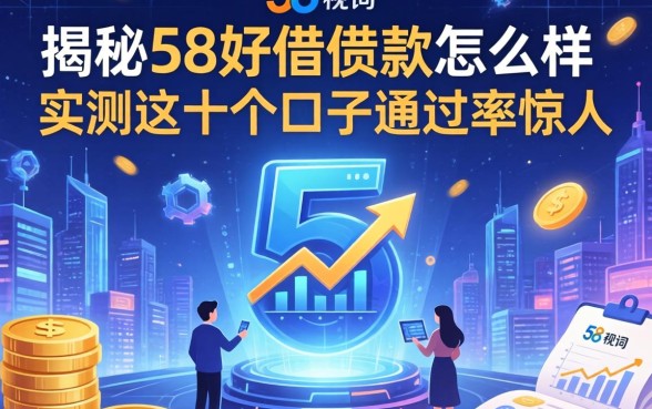 揭秘58好借借款怎么样：实测这十个口子通过率惊人