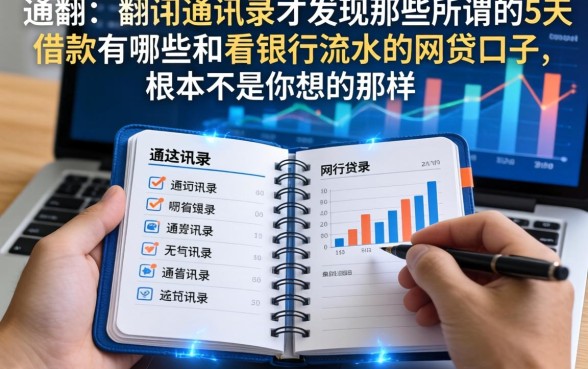 我翻了翻通讯录才发现,那些所谓的5天借款有哪些和看银行流水的网贷口子,根本不是你想的那样