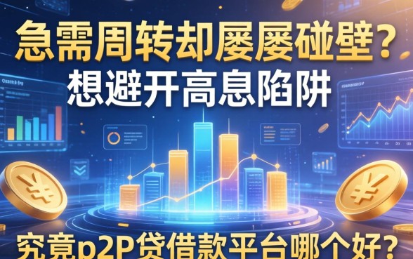 急需周转却屡屡碰壁？想避开高息陷阱，究竟p2p贷借款平台哪个好？