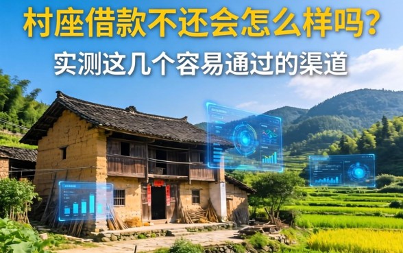 村庄借款不还会怎么样吗？实测这几个容易通过的渠道