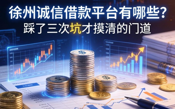 徐州诚信借款平台有哪些？我踩了三次坑才摸清的门道