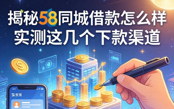 揭秘58同城借款怎么样，实测这几个下款渠道