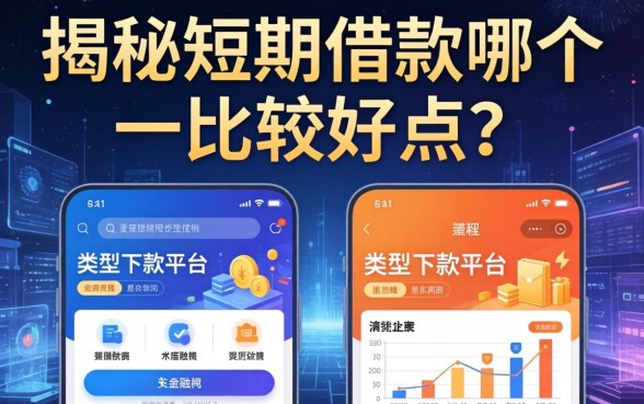 揭秘短期借款哪个比较好点?整理了两个类型的下款平台