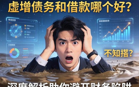 深陷债务泥潭不知所措?虚增债务和借款哪个好?深度解析助你避开财务陷阱