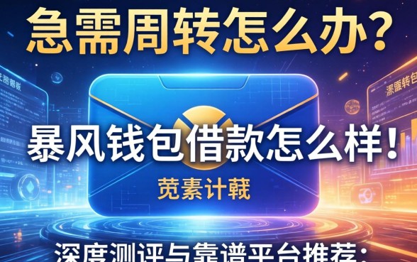 急需周转怎么办？暴风钱包借款怎么样？深度测评与靠谱平台推荐