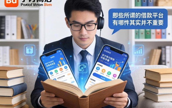 我翻遍了手机应用商店，发现那些所谓的借款平台有哪些软件其实并不重要
