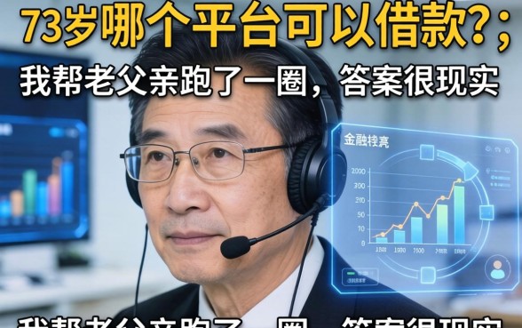 73岁哪个平台可以借款？我帮老父亲跑了一圈，答案很现实