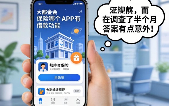 大都会保险哪个app有借款功能？我调查了半个月，答案有点意外