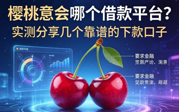 樱桃会是哪个借款平台?实测分享几个靠谱的下款口子