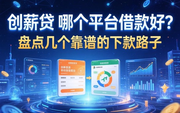创薪贷在哪个平台借款好？盘点几个靠谱的下款路子