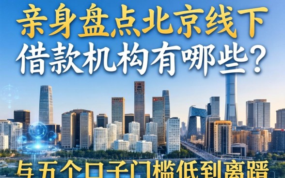 亲身盘点北京线下借款机构有哪些？这五个口子门槛低到离谱