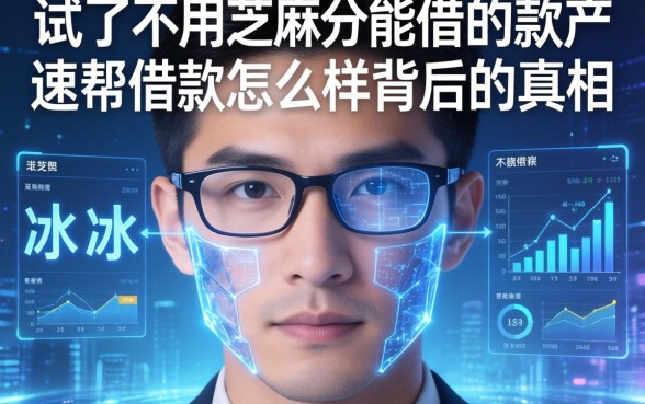 我试了不用芝麻分能借的软件，发现冰冰速帮借款怎么样背后的真相