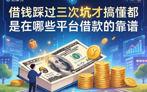 借钱踩过三次坑才搞懂都是在哪些平台借款的靠谱