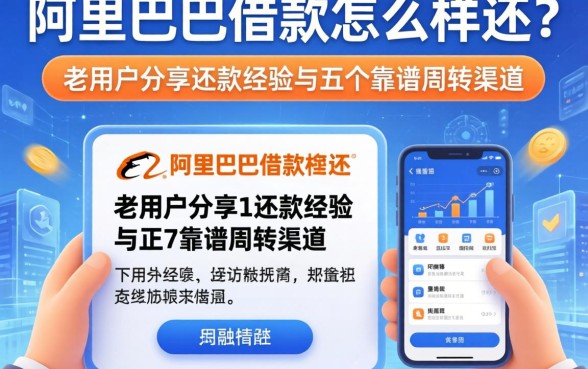 阿里巴巴的借款怎么样还?老用户分享还款经验与五个靠谱周转渠道