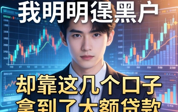 我明明是黑户,却靠这几个口子拿到了大额贷款